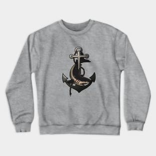 Retro Shark Tattoo Art Crewneck Sweatshirt